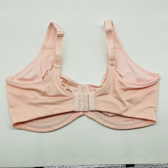 Breezies Jacquard Shine Unlined Minimizer Bra Pink - Picture 5 of 9